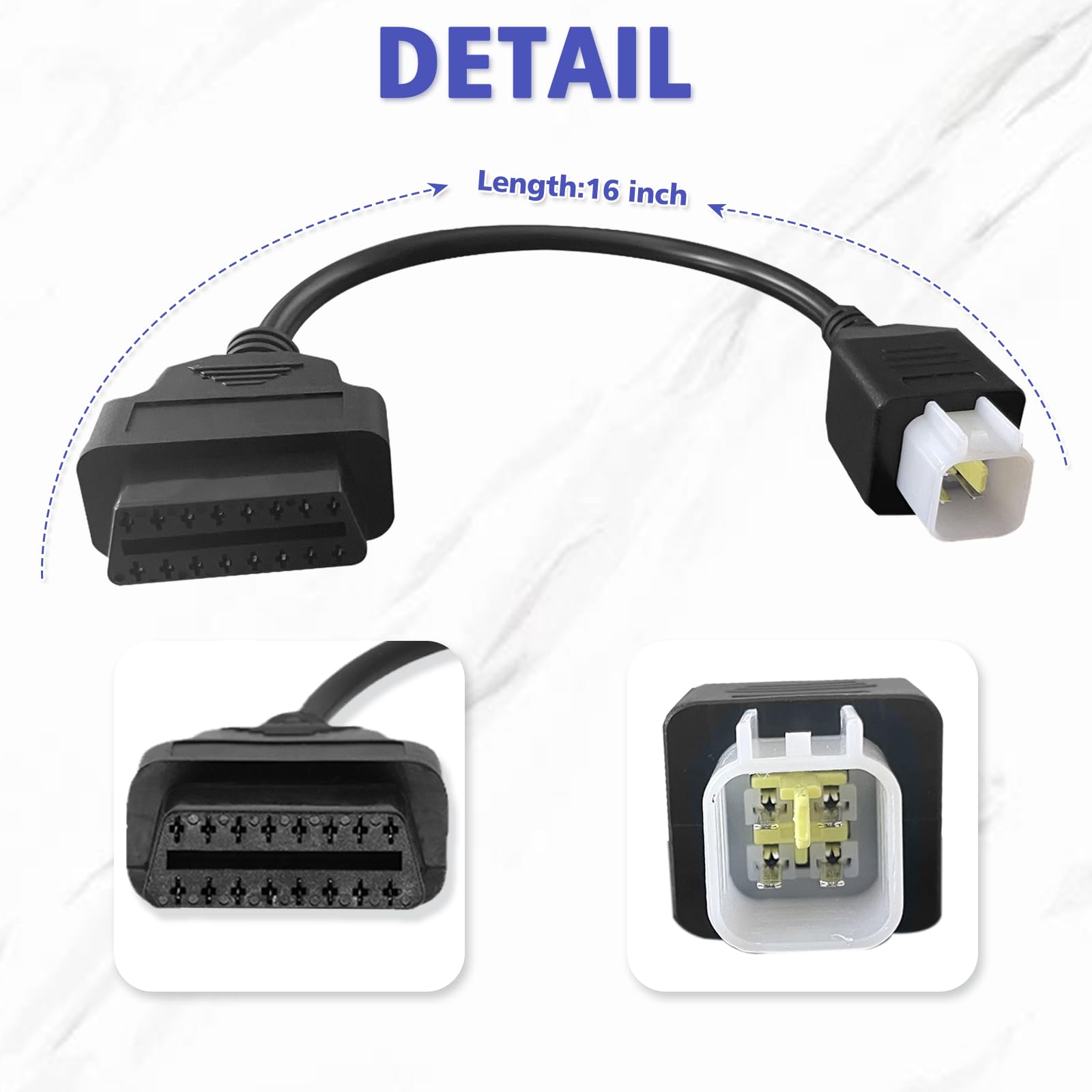 Amazon.com: PARANNIC Motorbike OBD1 Adapter Cable 4 Pin for